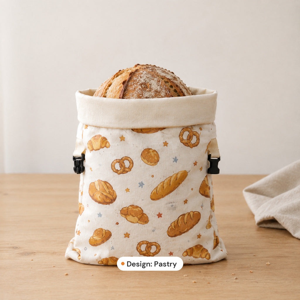 Beeswax Bread Bag, Design: Pastry
