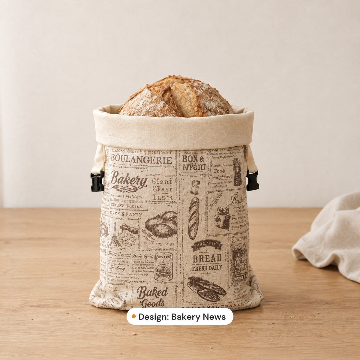 Beeswax Bread Bag, Design: Bakery News